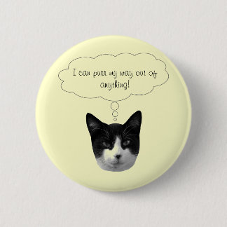 Badge Rond 5 Cm Purr My Way hors de tout bouton