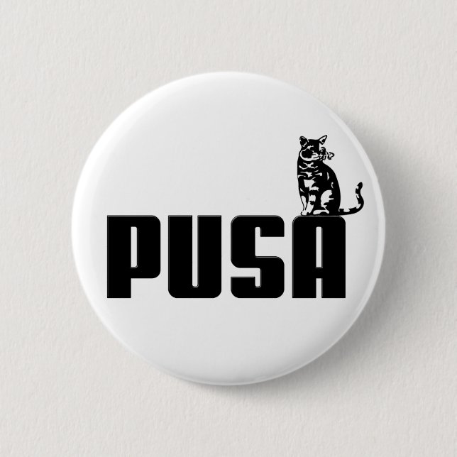 Badge Rond 5 Cm Pusa (Devant)
