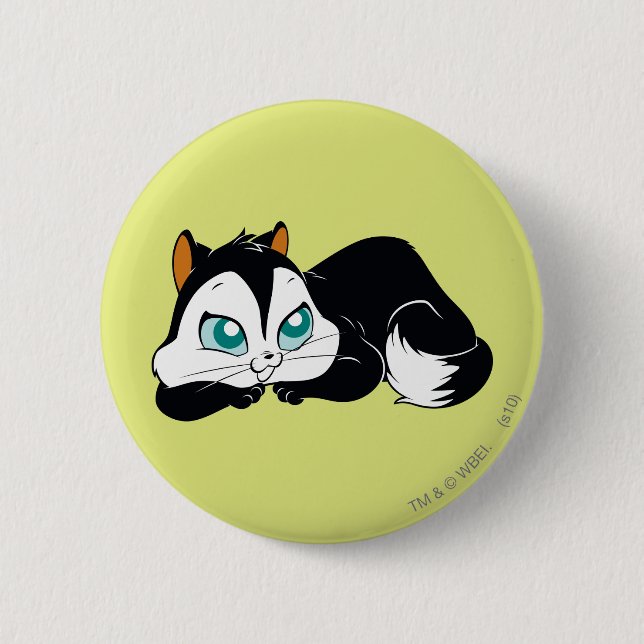 Badge Rond 5 Cm Pussyfoot Cute Kitty (Devant)