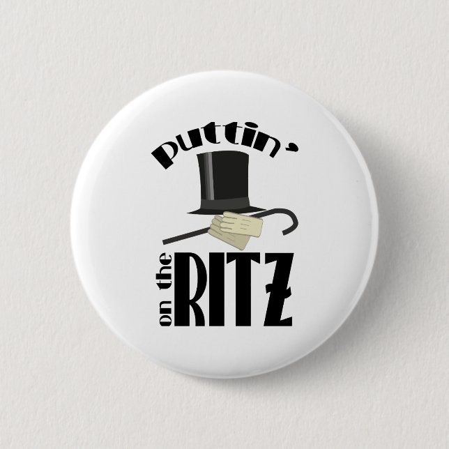 Badge Rond 5 Cm Puttin Ritz (Devant)