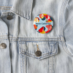 Badge Rond 5 Cm Puzzle amusant pour enfants Anniversaire rond Nom 