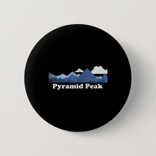 Badge Rond 5 Cm Pyramid Peak Bagger New York NY Escalade Randonnée (Devant)