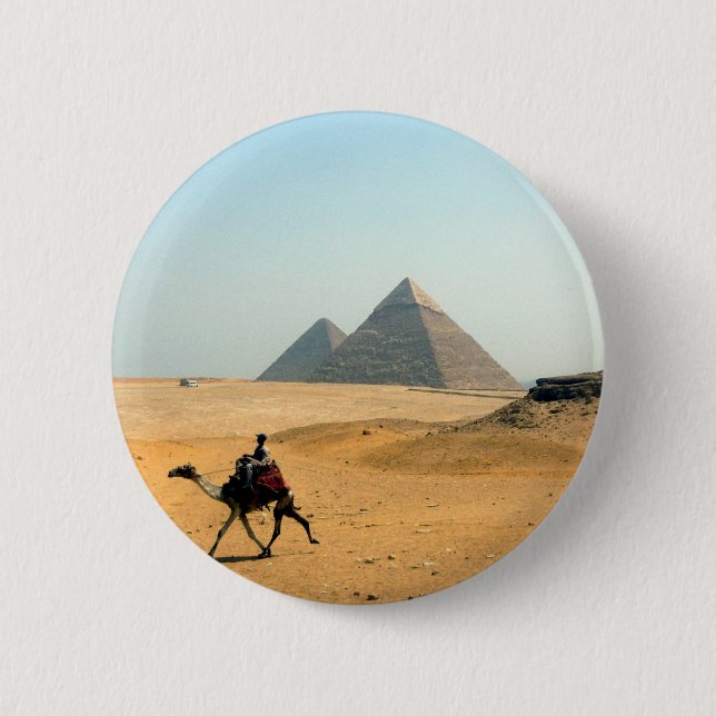 Badge Rond 5 Cm pyramide de chameau (Devant)