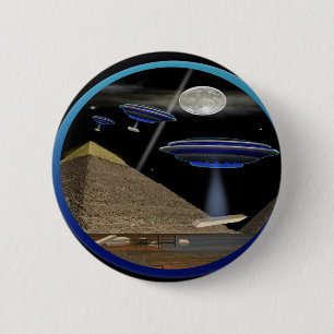 Badge Rond 5 Cm Pyramides égyptiennes