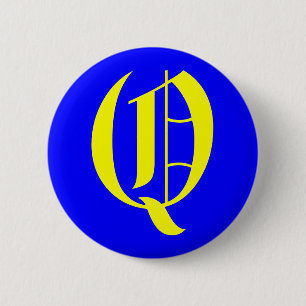 BADGE ROND 5 CM Q - ANCIEN ANGLAIS