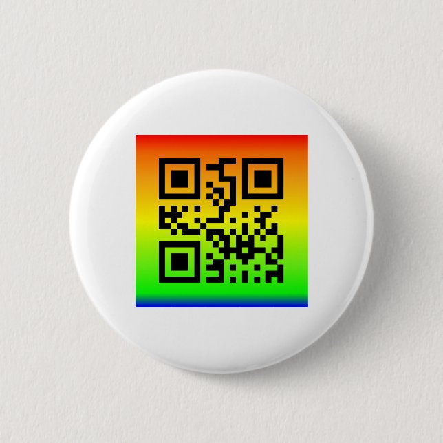 Badge Rond 5 Cm QR Code® dit : AMOUR (Devant)