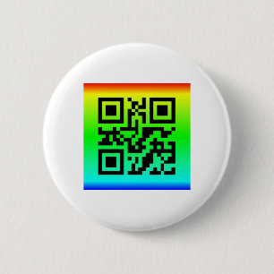 Badge Rond 5 Cm QR Code® dit : SMILE