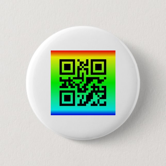 Badge Rond 5 Cm QR Code® dit : SMILE (Devant)