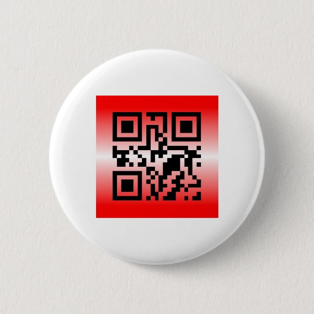 Badge Rond 5 Cm QR Code® : JE VOUS AIME (Devant)