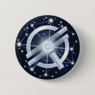 Badge Rond 5 Cm QSI - Bouton