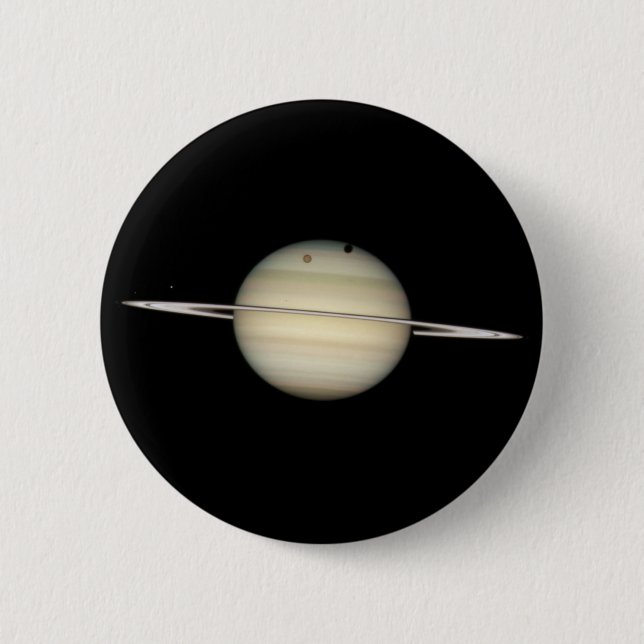 Badge Rond 5 Cm Quadruple Saturn Moon Transit (Devant)