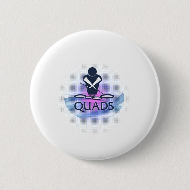Badge Rond 5 Cm Quads (Devant)