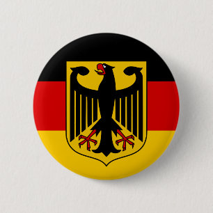 Badge Rond 5 Cm Qualité du drapeau allemand
