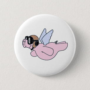 Badge Rond 5 Cm Quand les porcs volent