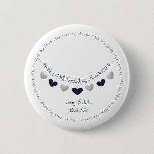Badge Rond 5 Cm quarante-cinquième conception d'étamine