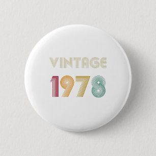 Badge Rond 5 Cm quarante et un ans 41e anniversaire Cadeau Vintage