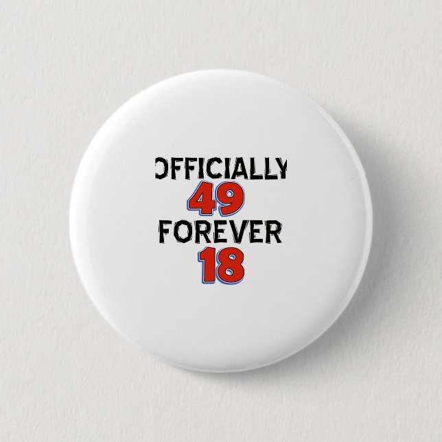 Badge Rond 5 Cm quarante-neuvième conceptions d'anniversaire (Devant)