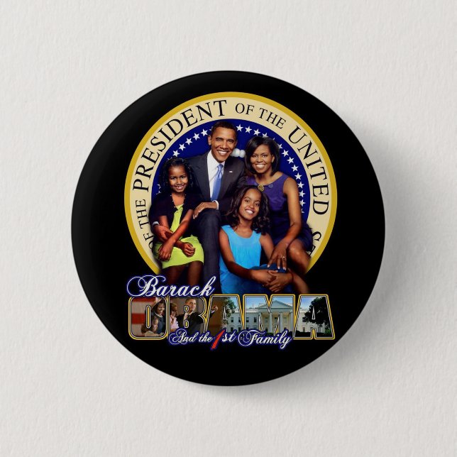 Badge Rond 5 Cm quarante-quatrième président (Devant)