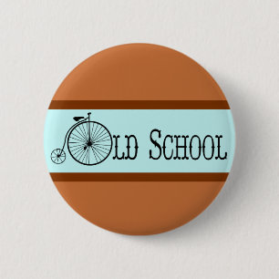 Badge Rond 5 Cm Quart de penny de penny de bicyclette de vieille
