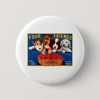 Badge Rond 5 Cm Quatre amis Tomtatoes