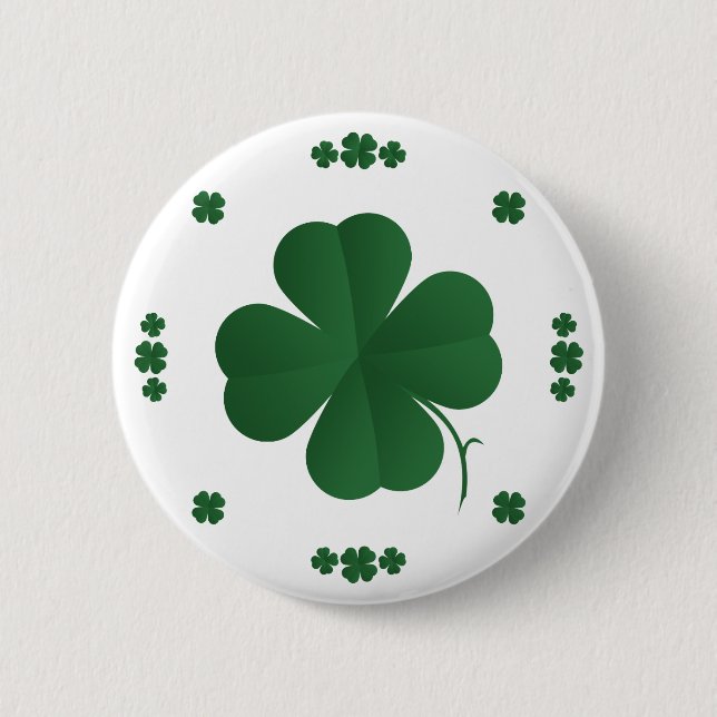Badge Rond 5 Cm Quatre Cloches De Feuille (Devant)