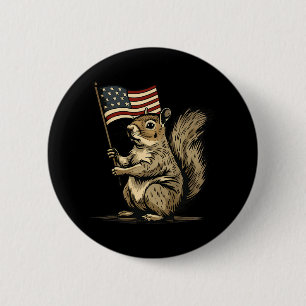 Badge Rond 5 Cm Quatre Juillet 4ème Juillet Drapeau Américain Patr