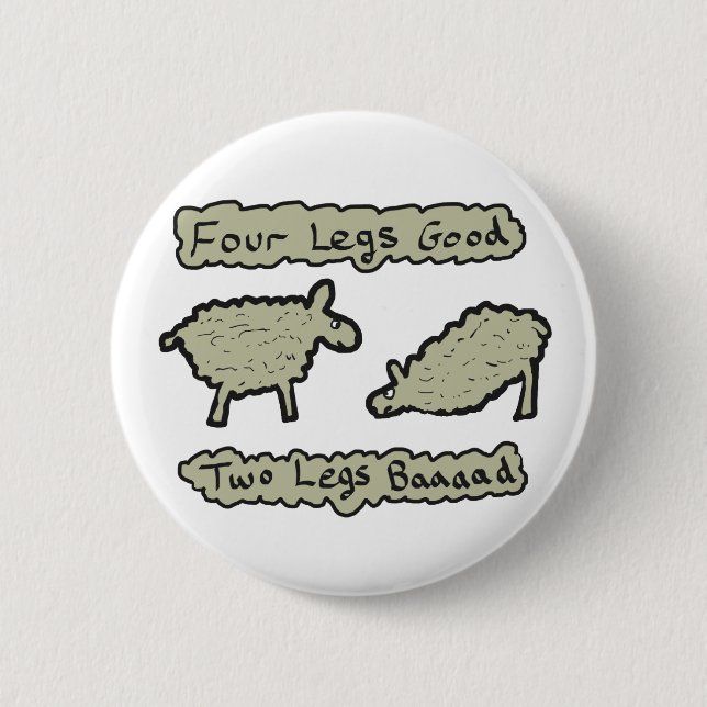 Badge Rond 5 Cm Quatre pattes (Devant)