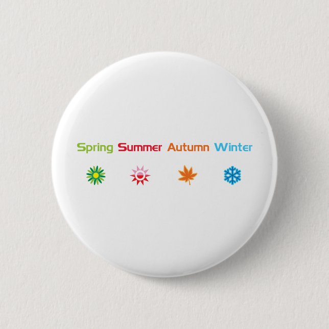 Badge Rond 5 Cm Quatre saisons (Devant)