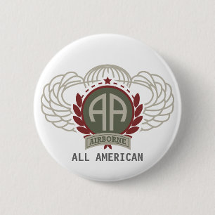 Badge Rond 5 Cm quatre-vingt-deuxième Cru de Division Aéroporté