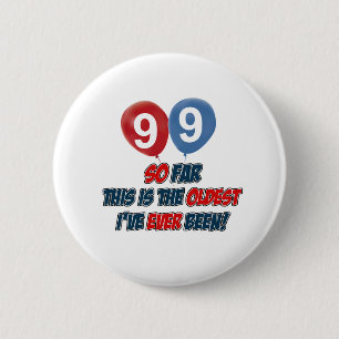 Badge Rond 5 Cm quatre-vingt-dix-neuvième conception an