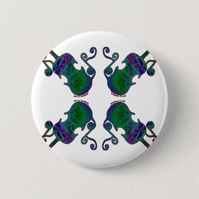 BADGE ROND 5 CM QUATRE VIOLONS DE FANTAISIE (Devant)