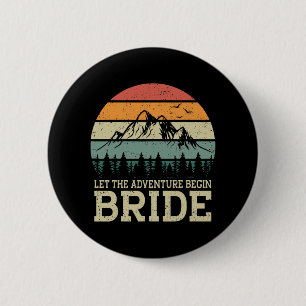 Badge Rond 5 Cm Que l'aventure commence Mariée Nouvellement Mariés