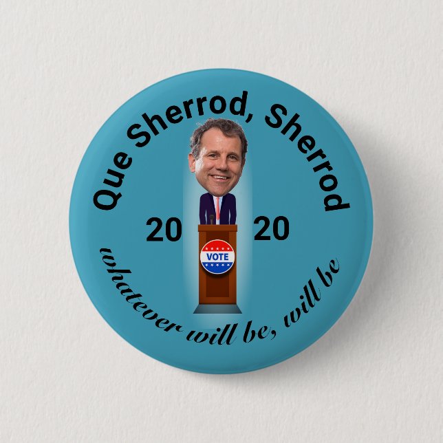 Badge Rond 5 Cm Que Sherrod, Sherrod (Devant)