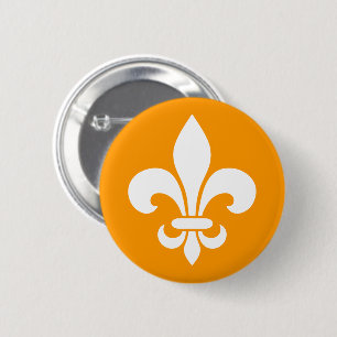 Badge Rond 5 Cm Québec fleur de lys élégant France - VOS COULEURS