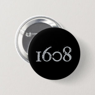 Badge Rond 5 Cm Québec patriotisme 1608 grunge métal VOS COULEURS