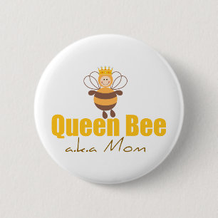 Badge Rond 5 Cm Queen Bee