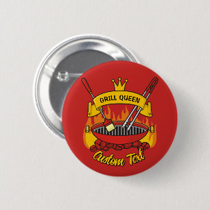 Badge Rond 5 Cm Queen Grill