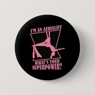 Badge Rond 5 Cm Quel est votre Gymnastique de Superpuissance Yoga