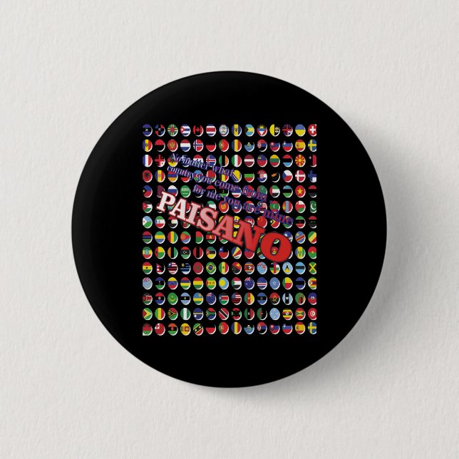Badge Rond 5 Cm Quel pays viens-tu ? (Devant)