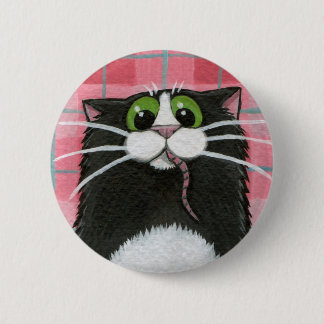 Badge Rond 5 Cm Quelle souris ? Bouton lunatique de chat