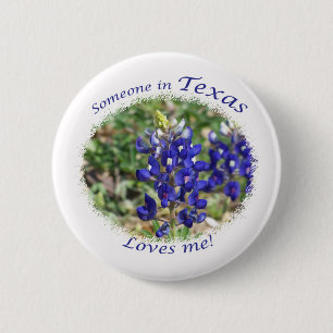 Badge Rond 5 Cm Quelqu'un au Texas m'aime