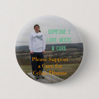 Badge Rond 5 Cm Quelqu'un bouton 3 d'amour d'I