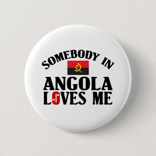 Badge Rond 5 Cm Quelqu'un en Angola