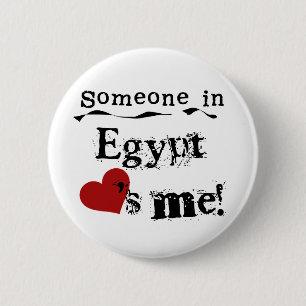 Badge Rond 5 Cm Quelqu'un en Egypte m'aime