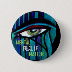 Badge Rond 5 Cm Questions de santé mentale