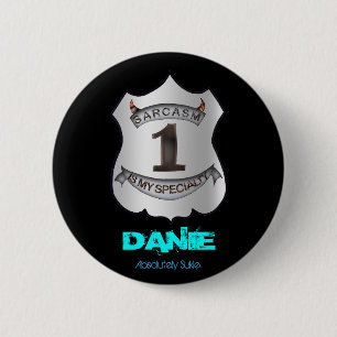 Badge Rond 5 Cm Qui est bouton de sarcasme