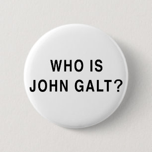 Badge Rond 5 Cm Qui est John Galt ?