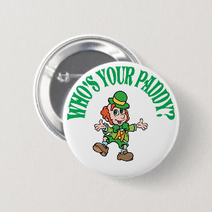 Badge Rond 5 Cm Qui est votre lutin de danse de paddy
