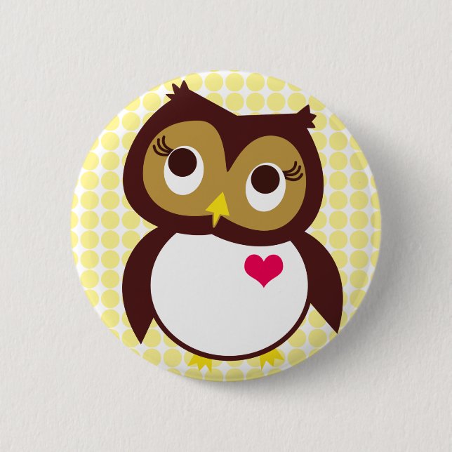Badge Rond 5 Cm Qui t'aime (Devant)