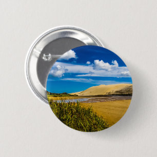 Badge Rond 5 Cm Quicksand stream près de 90-Mile Beach, Nouvelle-Z